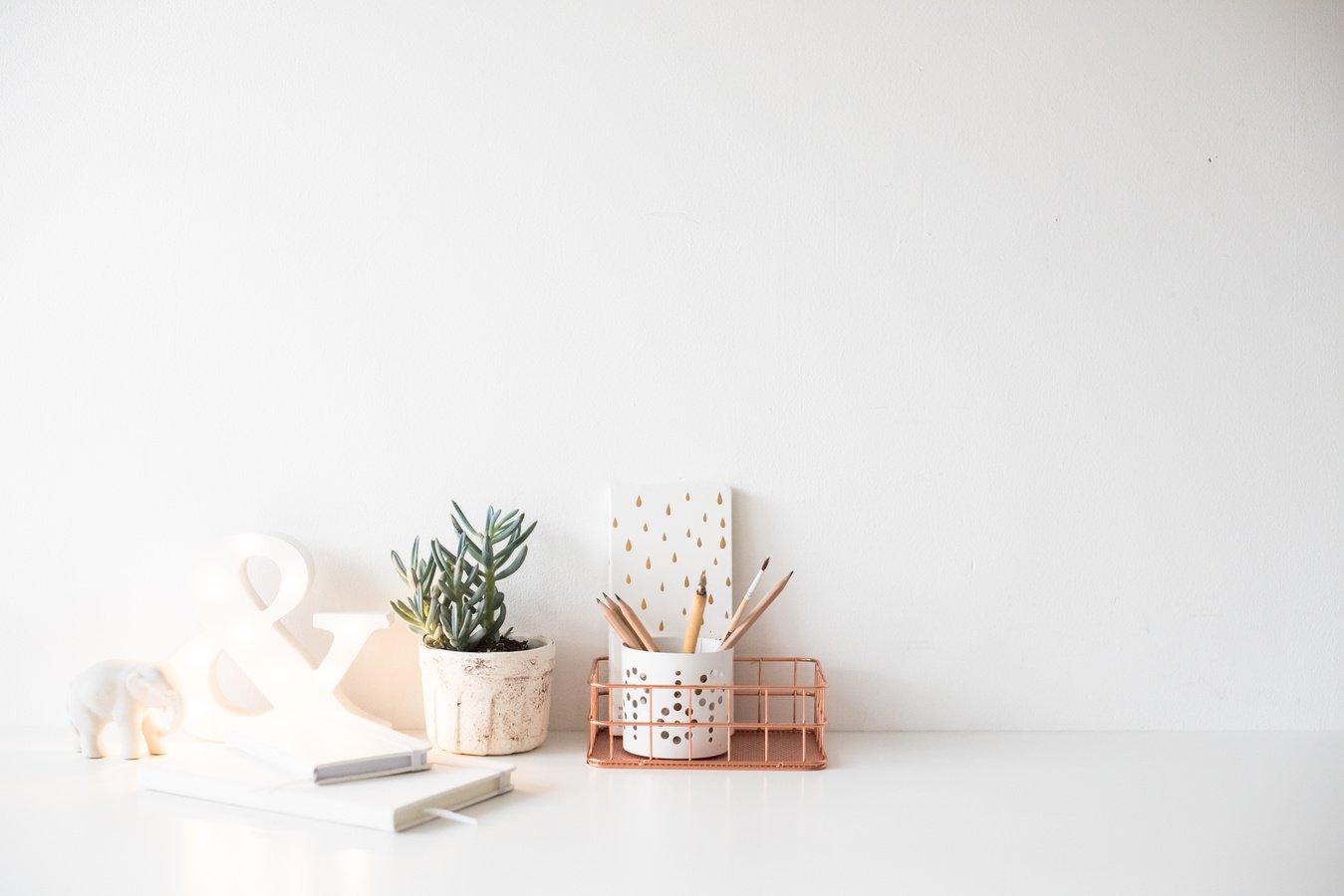 White Home Office Table